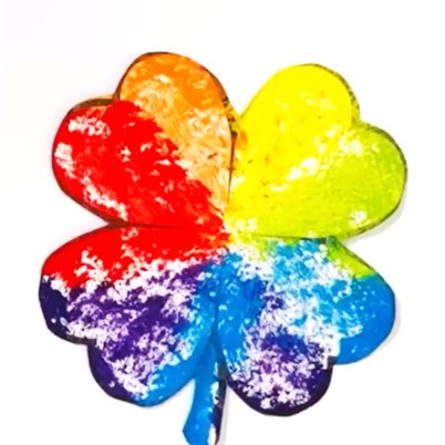 Mesh rainbow Shamrock