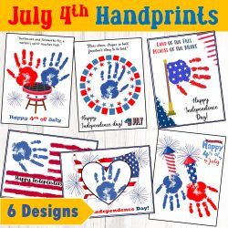July 4th Handprint craft
