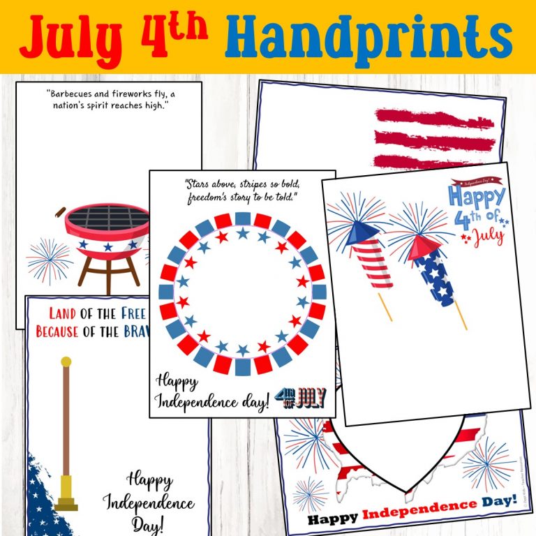 July 4th Handprint craft