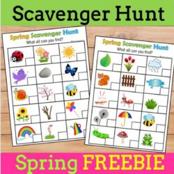 Spring Scavenger hunt free