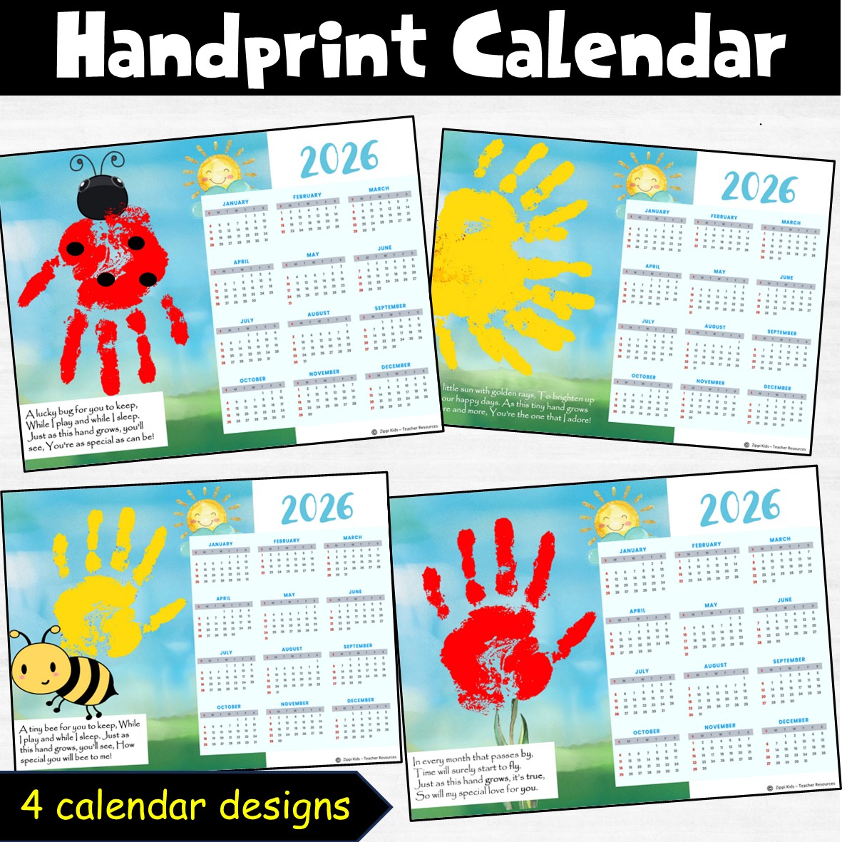 Handprint Calendar
